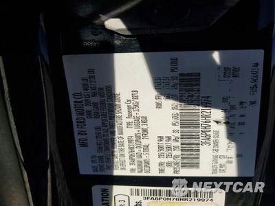 Zdjęcie 12 z 12 samochodu: 2017 FORD FUSION SE VIN:3FA6P0H76HR219974 - miniatura