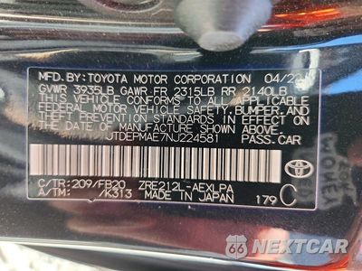 Zdjęcie 25 z 26 samochodu: 2022 TOYOTA COROLLA LE VIN:JTDEPMAE7NJ224581 - miniatura