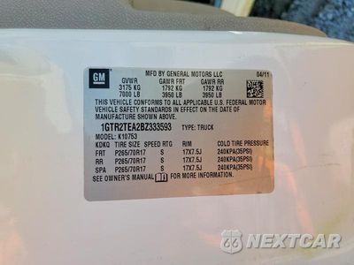 Zdjęcie 12 z 12 samochodu: 2011 GMC SIERRA K1500 VIN:1GTR2TEA2BZ333593 - miniatura