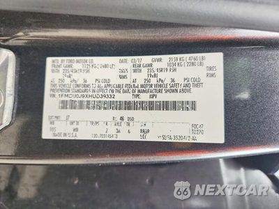 Zdjęcie 13 z 13 samochodu: 2017 FORD ESCAPE TITANIUM VIN:1FMCU0J9XHUD39332 - miniatura