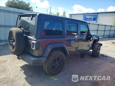 Trzecie zdjęcie samochodu z tyłu: 2018 JEEP WRANGLER UNLIMITED SPORT VIN:1C4HJXDG3JW133950 - miniatura