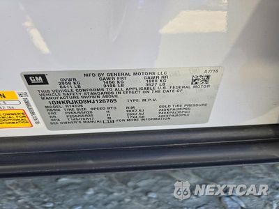 Zdjęcie 13 z 13 samochodu: 2017 CHEVROLET TRAVERSE PREMIER VIN:1GNKRJKD8HJ126785 - miniatura
