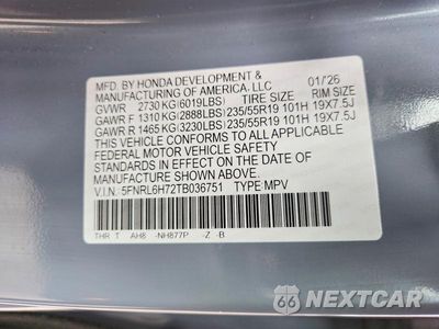 Zdjęcie 14 z 14 samochodu: 2026 HONDA ODYSSEY SPORT-L VIN:5FNRL6H72TB036751 - miniatura