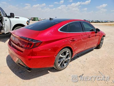 Trzecie zdjęcie samochodu z tyłu: 2022 HYUNDAI SONATA SEL PLUS VIN:5NPEJ4J22NH140300 - miniatura
