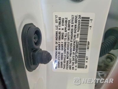Zdjęcie 12 z 12 samochodu: 2017 HONDA CIVIC EX VIN:19XFC2F72HE069227 - miniatura