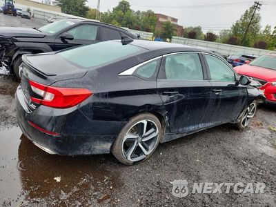 Trzecie zdjęcie samochodu z tyłu: 2018 HONDA ACCORD SPORT VIN:1HGCV2E3XJA020430 - miniatura