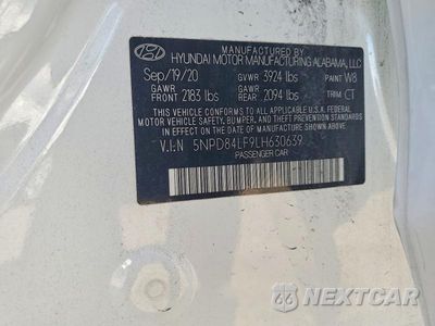 Zdjęcie 13 z 13 samochodu: 2020 HYUNDAI ELANTRA SEL VIN:5NPD84LF9LH630639 - miniatura