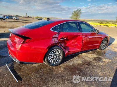 Trzecie zdjęcie samochodu z tyłu: 2023 HYUNDAI SONATA HYBRID SEL VIN:KMHL34JJ9PA064220 - miniatura