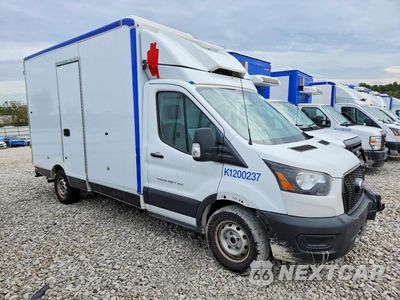 Czwarte zdjęcie samochodu z boku: 2020 FORD TRANSIT REFRIGERATED BOX TRUCK VIN:1FDBW5Z89LKB52487 - miniatura