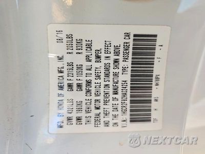 Zdjęcie 13 z 13 samochodu: 2017 HONDA ACCORD EXL VIN:1HGCR2F82HA024254 - miniatura