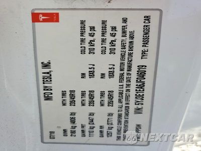 Zdjęcie 12 z 12 samochodu: 2018 TESLA MODEL 3 VIN:5YJ3E1EA6JF046019 - miniatura