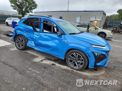 Czwarte zdjęcie samochodu z boku: 2022 HYUNDAI KONA N LINE VIN:KM8K3CA32NU787443 - miniatura