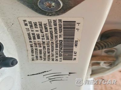 Zdjęcie 12 z 12 samochodu: 2016 HONDA CIVIC LX VIN:19XFC2F54GE069436 - miniatura
