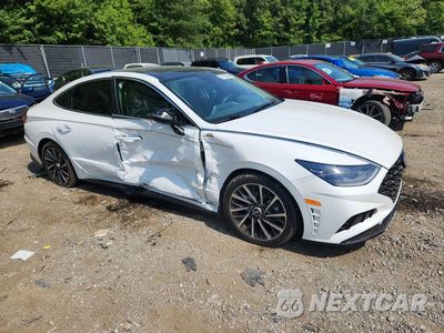 Czwarte zdjęcie samochodu z boku: 2022 HYUNDAI SONATA LIMITED VIN:KMHL34J27NA232099 - miniatura