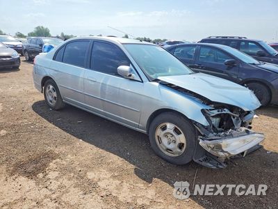 Czwarte zdjęcie samochodu z boku: 2005 HONDA CIVIC HYBRID VIN:JHMES96645S003462 - miniatura