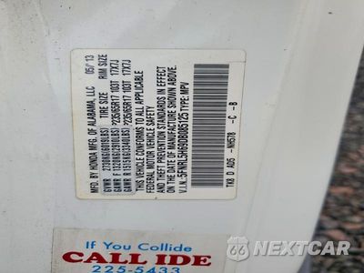 Zdjęcie 13 z 13 samochodu: 2013 HONDA ODYSSEY EXL VIN:5FNRL5H69DB085125 - miniatura