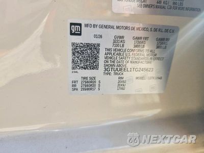 Zdjęcie 12 z 12 samochodu: 2026 GMC SIERRA K1500 AT4 VIN:3GTUUEEL1TG245623 - miniatura