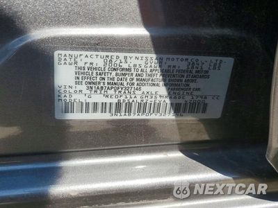 Zdjęcie 12 z 12 samochodu: 2015 NISSAN SENTRA SR VIN:3N1AB7AP0FY327146 - miniatura