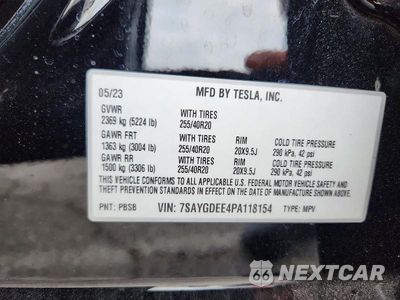 Zdjęcie 13 z 13 samochodu: 2023 TESLA MODEL Y VIN:7SAYGDEE4PA118154 - miniatura