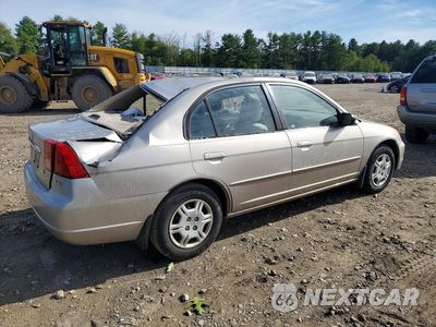 Trzecie zdjęcie samochodu z tyłu: 2002 HONDA CIVIC LX VIN:1HGES165X2L057575 - miniatura