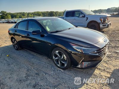 Czwarte zdjęcie samochodu z boku: 2021 HYUNDAI ELANTRA LIMITED VIN:5NPLP4AG6MH031774 - miniatura