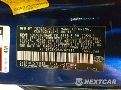Zdjęcie 12 z 12 samochodu: 2011 TOYOTA CAMRY LE VIN:4T1BF3EK0BU767311 - miniatura