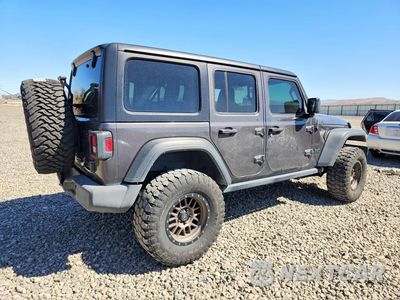 Trzecie zdjęcie samochodu z tyłu: 2021 JEEP WRANGLER UNLIMITED SPORT VIN:1C4HJXDN2MW866901 - miniatura