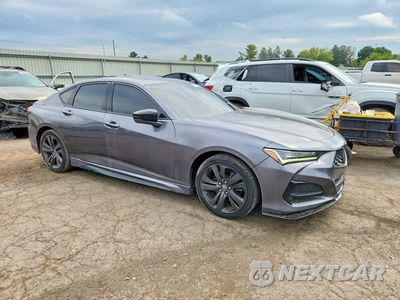 Czwarte zdjęcie samochodu z boku: 2021 ACURA TLX TECH A VIN:19UUB5F50MA017345 - miniatura
