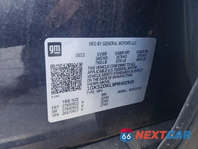 Zdjęcie 13 z 13 samochodu: 2023 GMC YUKON DENALI VIN:1GKS2DKL9PR402949 - miniatura