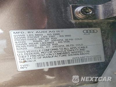 Zdjęcie 13 z 13 samochodu: 2017 AUDI Q7 PREMIUM PLUS VIN:WA1LABF75HD058601 - miniatura