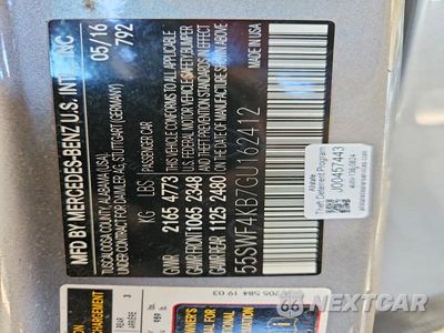 Zdjęcie 13 z 13 samochodu: 2016 MERCEDES-BENZ C 300 4MATIC VIN:55SWF4KB7GU162412 - miniatura
