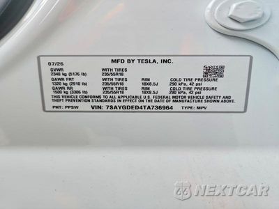Zdjęcie 13 z 13 samochodu: 2026 TESLA MODEL Y VIN:7SAYGDED4TA736964 - miniatura