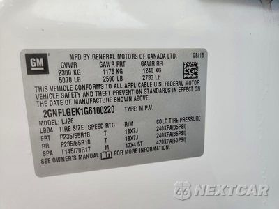 Zdjęcie 14 z 14 samochodu: 2016 CHEVROLET EQUINOX LTZ VIN:2GNFLGEK1G6100220 - miniatura
