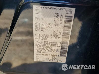 Zdjęcie 13 z 13 samochodu: 2015 INFINITI QX60 BASE VIN:5N1AL0MN6FC516688 - miniatura