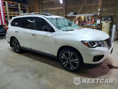 Czwarte zdjęcie samochodu z boku: 2019 NISSAN PATHFINDER PLATINUM VIN:5N1DR2MM7KC592428 - miniatura
