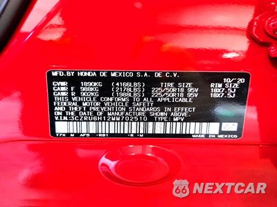 Zdjęcie 13 z 13 samochodu: 2021 HONDA HR-V SPORT VIN:3CZRU6H12MM702510 - miniatura