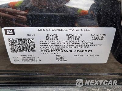 Zdjęcie 13 z 13 samochodu: 2020 BUICK ENCLAVE AVENIR VIN:5GAEVCKW3LJ240671 - miniatura