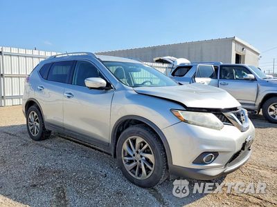 Czwarte zdjęcie samochodu z boku: 2015 NISSAN ROGUE SL VIN:5N1AT2MV9FC814955 - miniatura