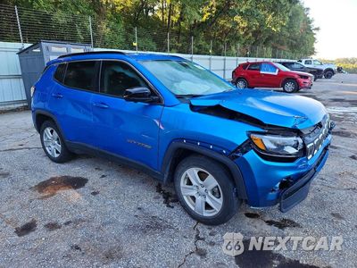 Czwarte zdjęcie samochodu z boku: 2022 JEEP COMPASS LATITUDE VIN:3C4NJCBB5NT189242 - miniatura
