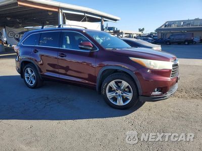 Czwarte zdjęcie samochodu z boku: 2015 TOYOTA HIGHLANDER LIMITED VIN:5TDDKRFH1FS114673 - miniatura