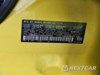 Zdjęcie 12 z 12 samochodu: 2016 HONDA FIT EX VIN:JHMGK5H73GX000632 - miniatura