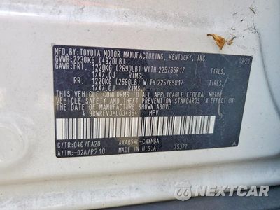 Zdjęcie 13 z 13 samochodu: 2021 TOYOTA RAV4 XLE VIN:4T3RWRFV3MU034884 - miniatura