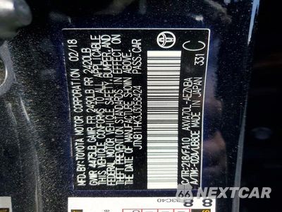 Zdjęcie 12 z 12 samochodu: 2018 TOYOTA CAMRY LE VIN:JTNB11HK3J3058424 - miniatura