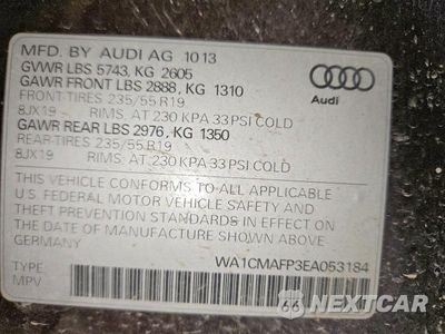Zdjęcie 13 z 13 samochodu: 2014 AUDI Q5 TDI PREMIUM PLUS VIN:WA1CMAFP3EA053184 - miniatura