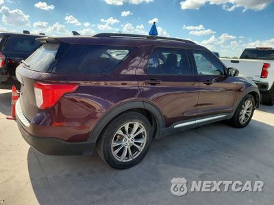 Trzecie zdjęcie samochodu z tyłu: 2022 FORD EXPLORER XLT VIN:1FMSK7DHXNGB64233 - miniatura