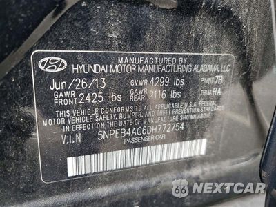 Zdjęcie 12 z 12 samochodu: 2013 HYUNDAI SONATA GLS VIN:5NPEB4AC6DH772754 - miniatura