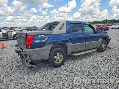 Trzecie zdjęcie samochodu z tyłu: 2002 CHEVROLET AVALANCHE K1500 VIN:3GNEK13T62G307805 - miniatura