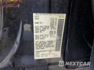 Zdjęcie 12 z 12 samochodu: 2014 NISSAN TITAN SV VIN:1N6AA0ED2EN519619 - miniatura