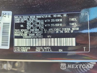 Zdjęcie 13 z 13 samochodu: 2025 TOYOTA GRAND HIGHLANDER XLE VIN:5TDAAAB5XSS070802 - miniatura