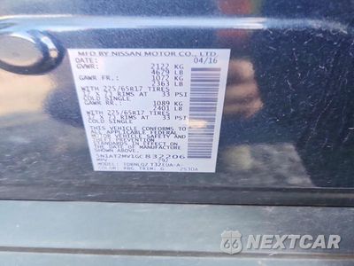Zdjęcie 12 z 12 samochodu: 2016 NISSAN ROGUE SV VIN:5N1AT2MV1GC832206 - miniatura